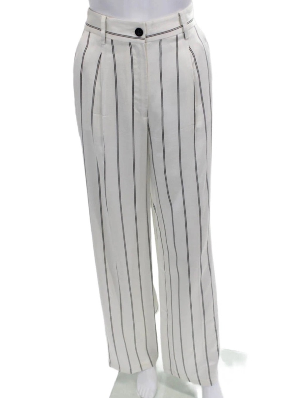 Anine Bing ‘Ryan’ Cream&Black striped trousers ASO Meghan Markle